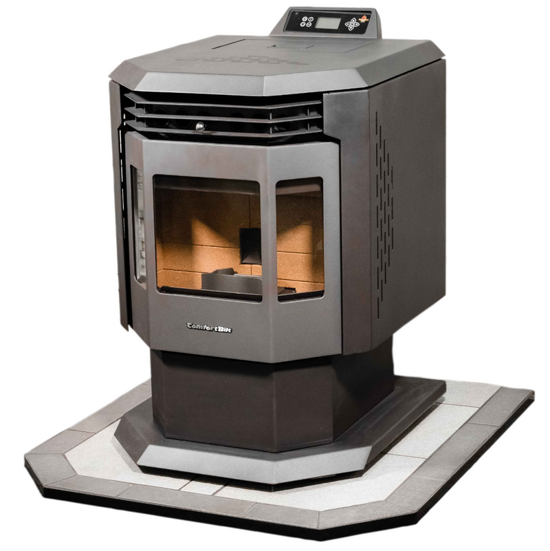 COMFORTBILT FLATWALL HEARTH PAD - PEWTER ROCK