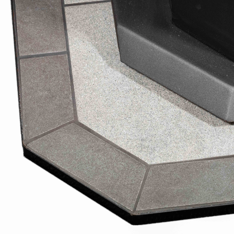 COMFORTBILT FLATWALL HEARTH PAD - PEWTER ROCK