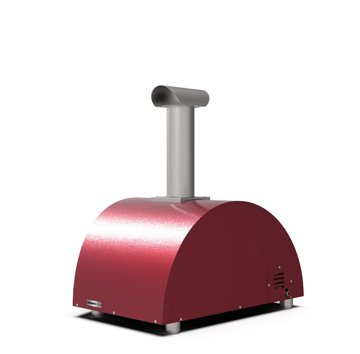 Alfa Moderno 2 Pizze Propane Pizza Oven W/ Natural Gas Conversion Kit - Antique Red - FXMD-2P-GROA-U