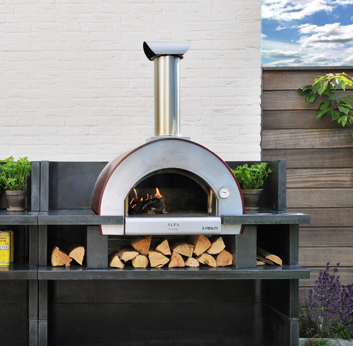 Alfa 5 Minuti 23-Inch Outdoor Countertop Wood-Fired Pizza Oven - Copper - FX5MIN-LRAM-T