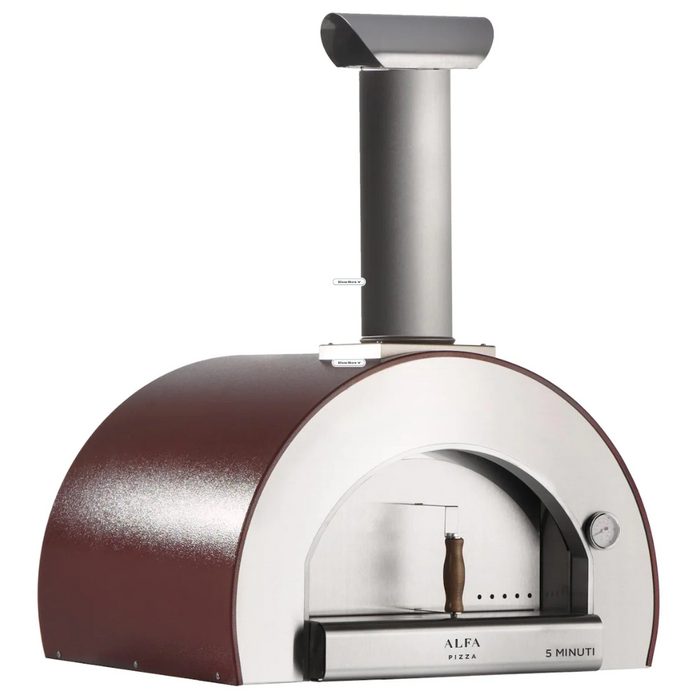 Alfa 5 Minuti 23-Inch Outdoor Wood-Fired Pizza Oven - Copper - FX5MIN-LRAM-T + BF-5MINUTI-RAM
