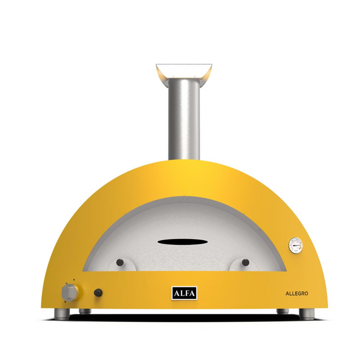 Alfa Moderno 5 Pizze Propane Pizza Oven W/ Natural Gas Conversion Kit - Fire Yellow - FXMD-5P-MGIA-U