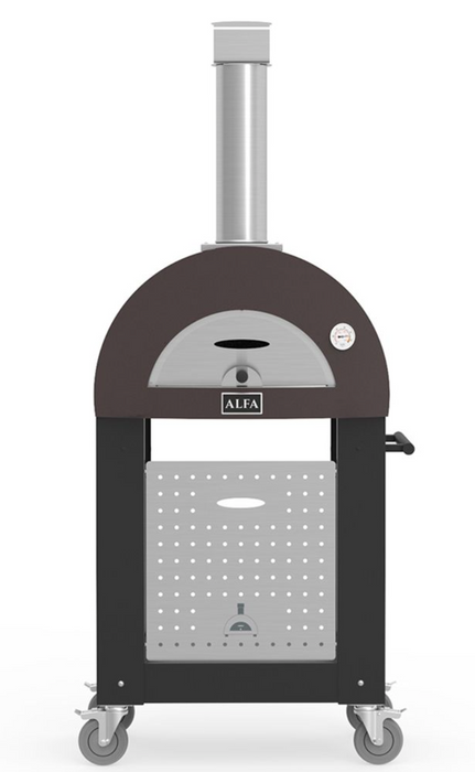 Alfa FXONE-LRAM Nano 23-Inch Wood-Fired Pizza Oven on Cart