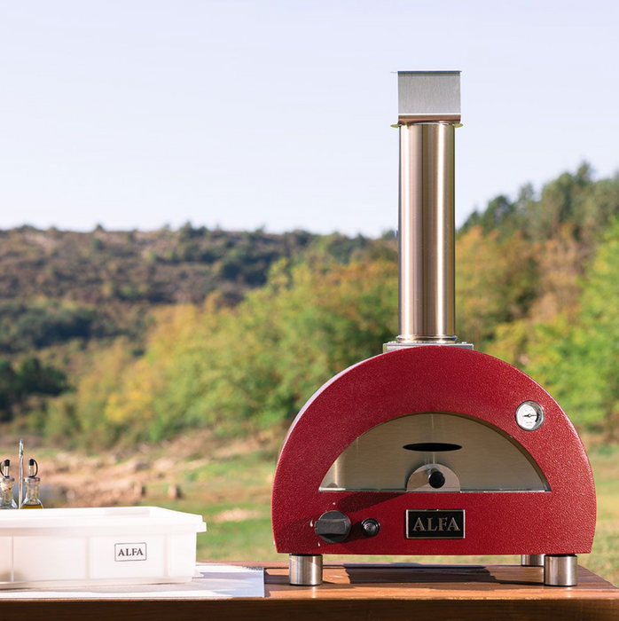 Alfa Moderno Portable Gas Pizza Oven - Antique Red