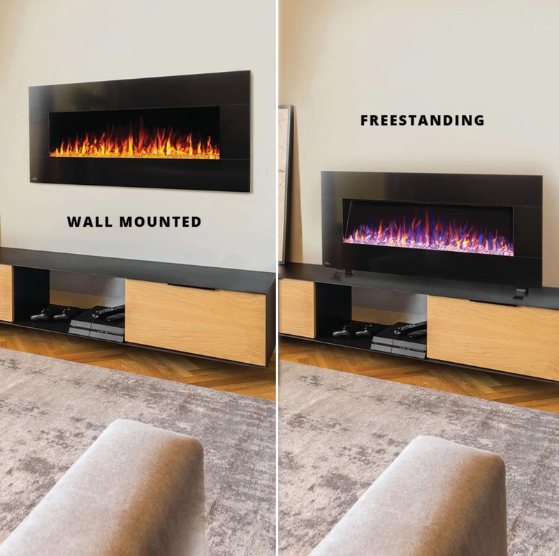 Napoleon NEFL50HF-BT Harsten 50-Inch Wall Mount or Standalone Electric Fireplace with Bluetooth Speakers