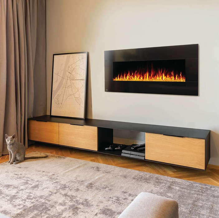 Napoleon NEFL50HF-BT Harsten 50-Inch Wall Mount or Standalone Electric Fireplace with Bluetooth Speakers