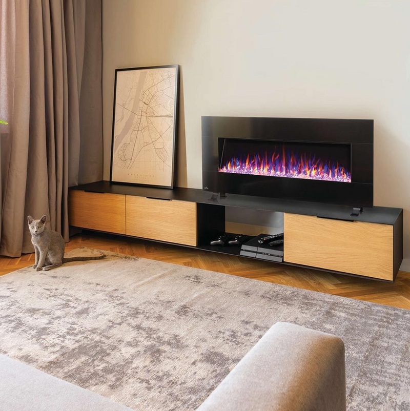 Napoleon NEFL50HF-BT Harsten 50-Inch Wall Mount or Standalone Electric Fireplace with Bluetooth Speakers