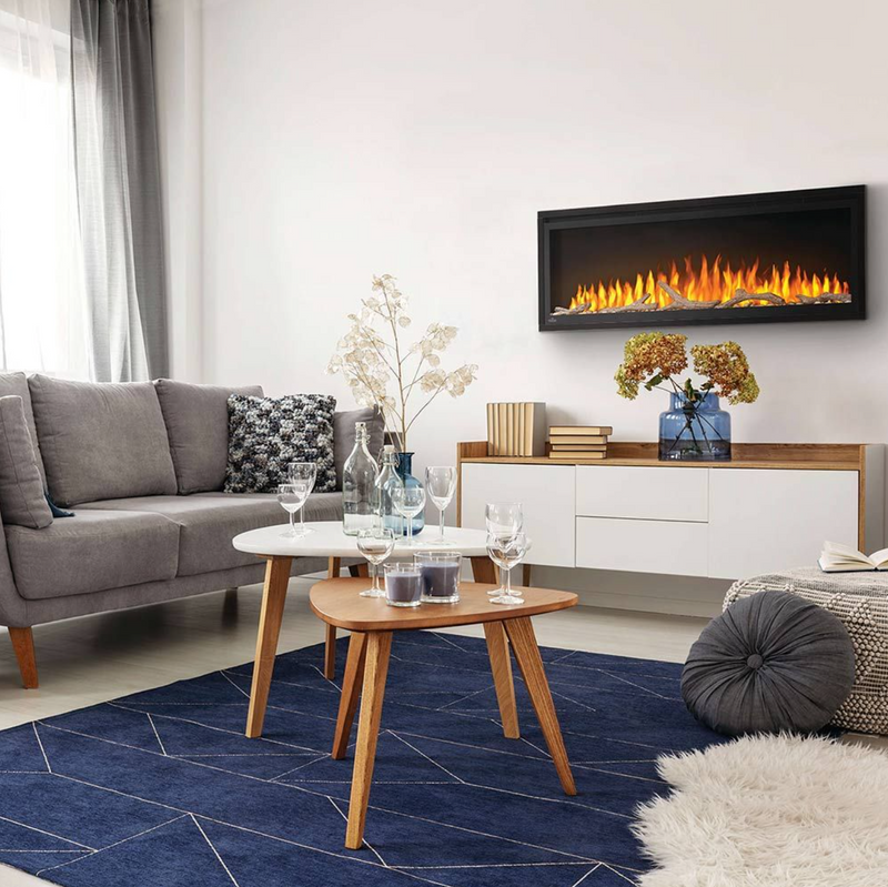 Napoleon Entice Series Electric Fireplace with Crystal Ember Media NEFL72CFH 72"