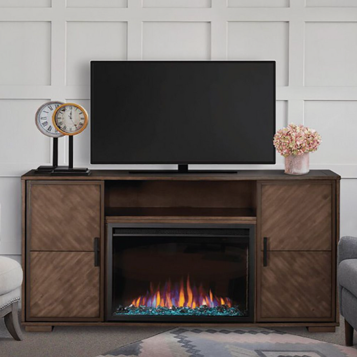 Napoleon NEFP30-3620RLB Hayworth Electric Fireplace TV Stand with 30-Inch Cineview Firebox