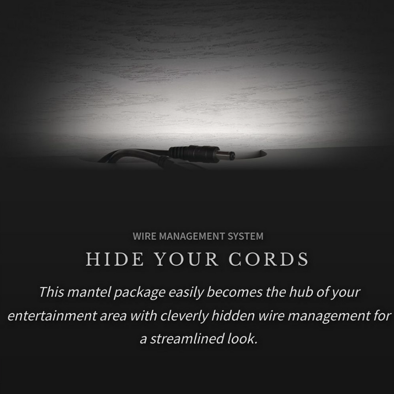 Napoleon NEFP30-3820AW Charlotte Electric Fireplace TV Stand with 30-Inch Cineview Firebox