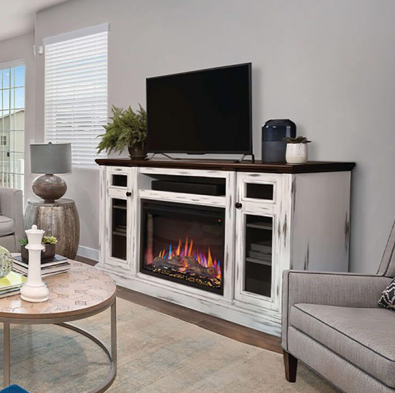 Napoleon NEFP30-3820AW Charlotte Electric Fireplace TV Stand with 30-Inch Cineview Firebox