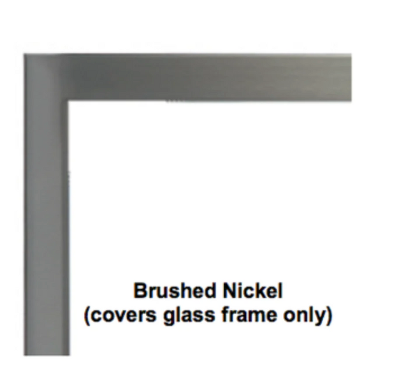 EMPIRE 36 IN BOULEVARD BEVELED WINDOW FRAME 1.5-IN BRUSHED NICKEL