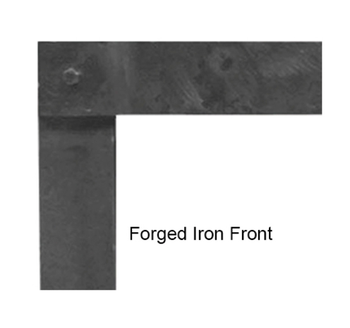 Empire White Mountain Hearth Forged Iron Frame, Distressed Pewter - DFF48FPD