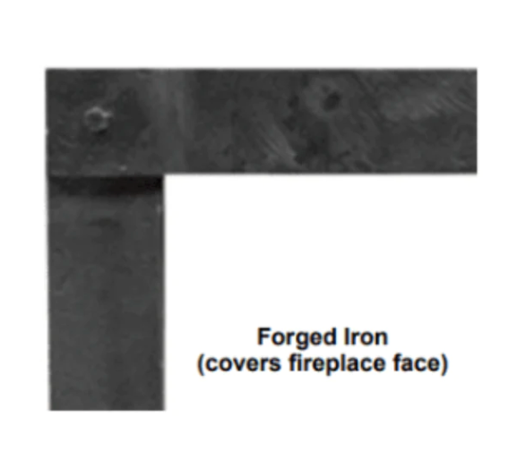 EMPIRE BOULEVARD DIRECT VENT LINEAR FIREPLACE 36" FORGED IRON FRONT, 3 INCH