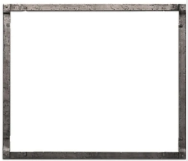 Empire DFF60FPD Decorative Front, Forged Iron Frame, Distressed Pewter