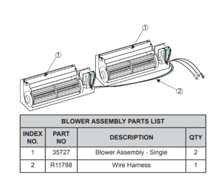 Empire Variable Speed Remote Blower - For Empire Boulevard Direct Vent Models - FBB20