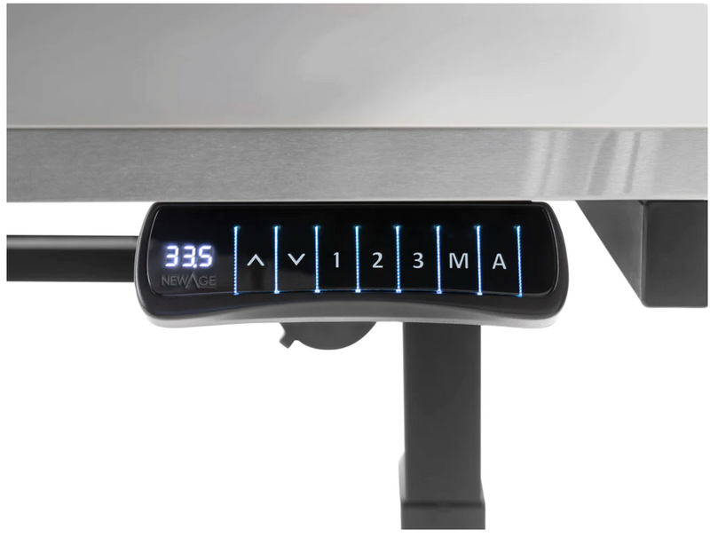 Stainless Steel 56 in. Electric Adjustable Height Worktable with Drawer