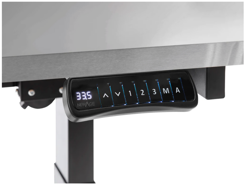 Stainless Steel 56 in. Electric Adjustable Height Worktable with Drawer