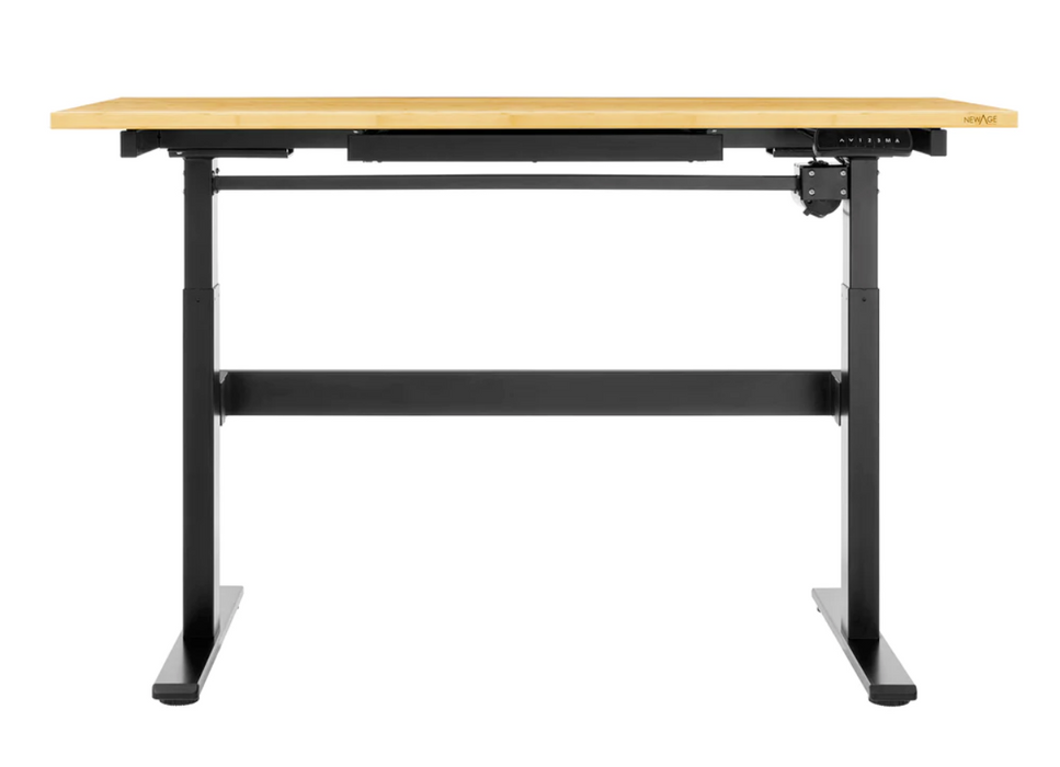 Bamboo 56 in. Electric Adjustable Height Worktable with Drawer