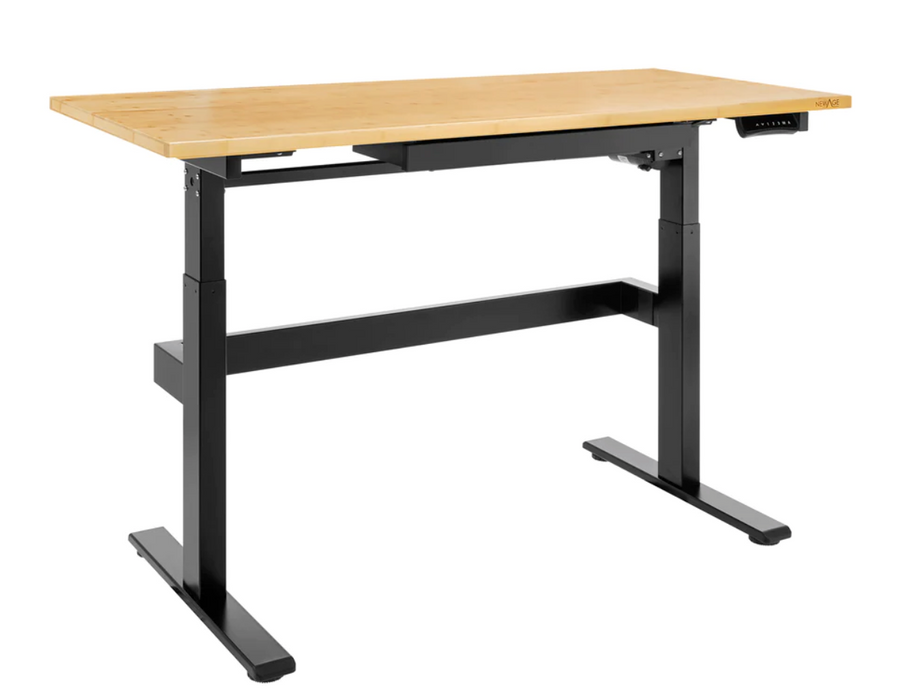 Bamboo 56 in. Electric Adjustable Height Worktable with Drawer