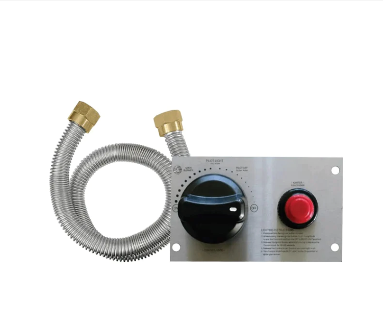 TrueFlame 19" Pro Series Round Drop-In Pan Fire Pit Burner Kit w/ TPSI Ignition System