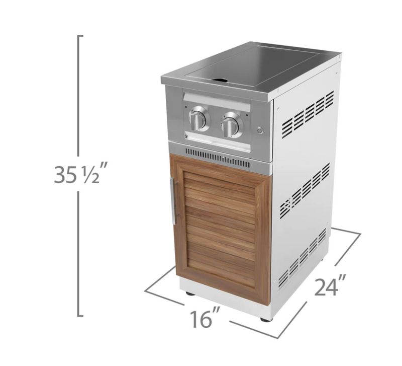 Outdoor Kitchen 6-piece Grove Stainless Steel + Counter Top 113"