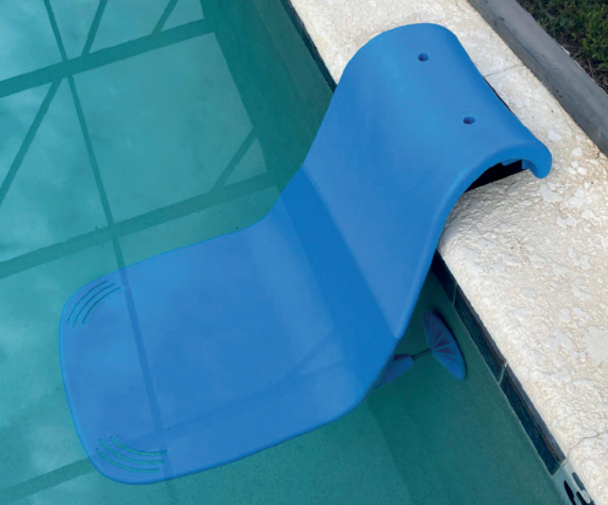 AQWASEAT Pool Lounger white