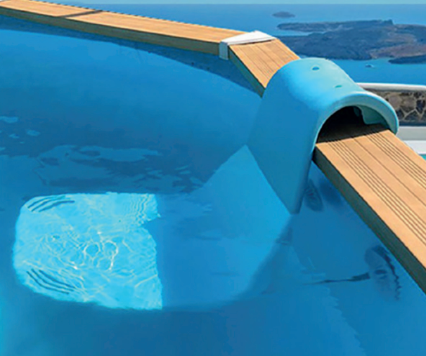 AQWASEAT Pool Lounger Blue