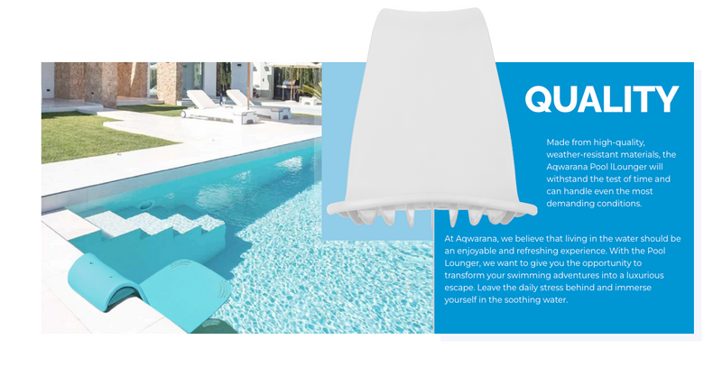 AQWASEAT Pool Lounger white