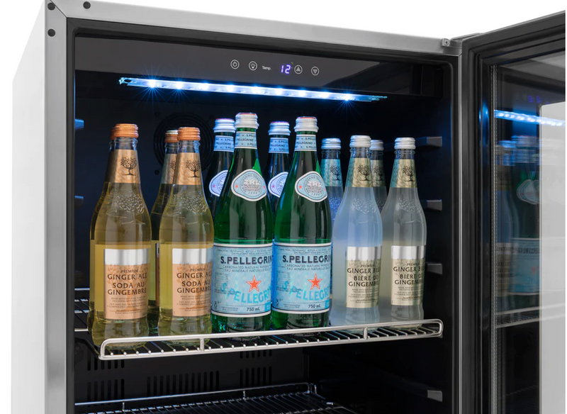 24 in. Under-Counter Fridge with Glass Door