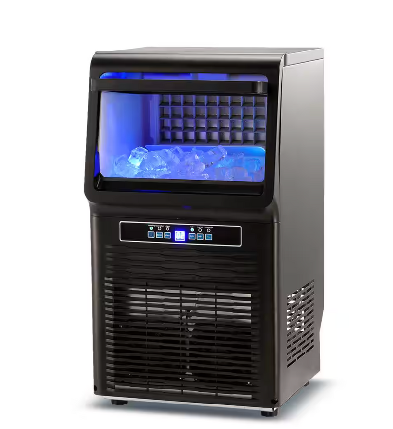 Commercial Ice Maker 70 lbs./24 in. H Ice Maker Machine Freestanding Cabinet Ice Maker with 11 lbs. Storage Capacity