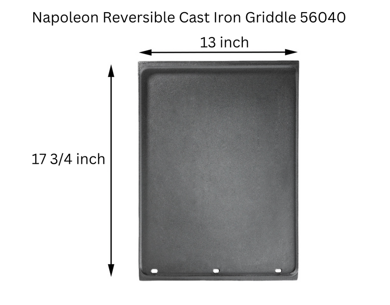 Napoleon 56040 2-Sided Porcelain-Enameled Cast Iron Griddle