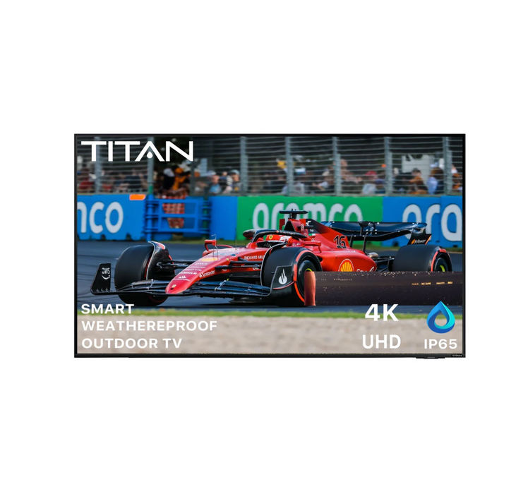 Titan Weatherproof Outdoor TV Partial Sun S-100 UHD 4K Smart TV Powered By Samsung Tizen SmartThings