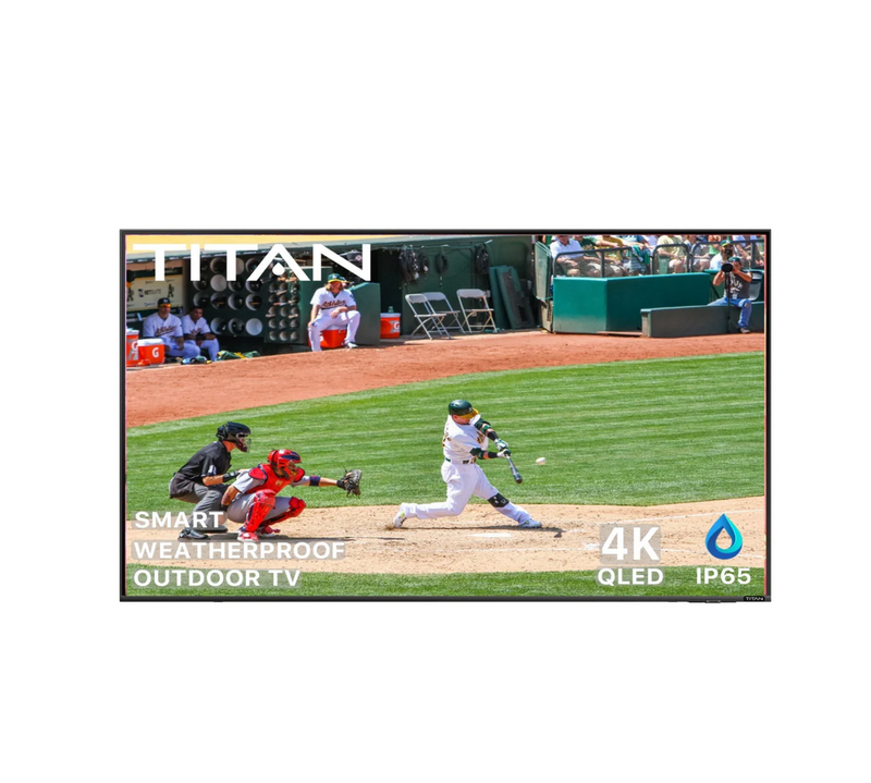 Titan Weatherproof Commercial TV Full Sun QLED 4K Smart TV Powered By Samsung Tizen SmartThings