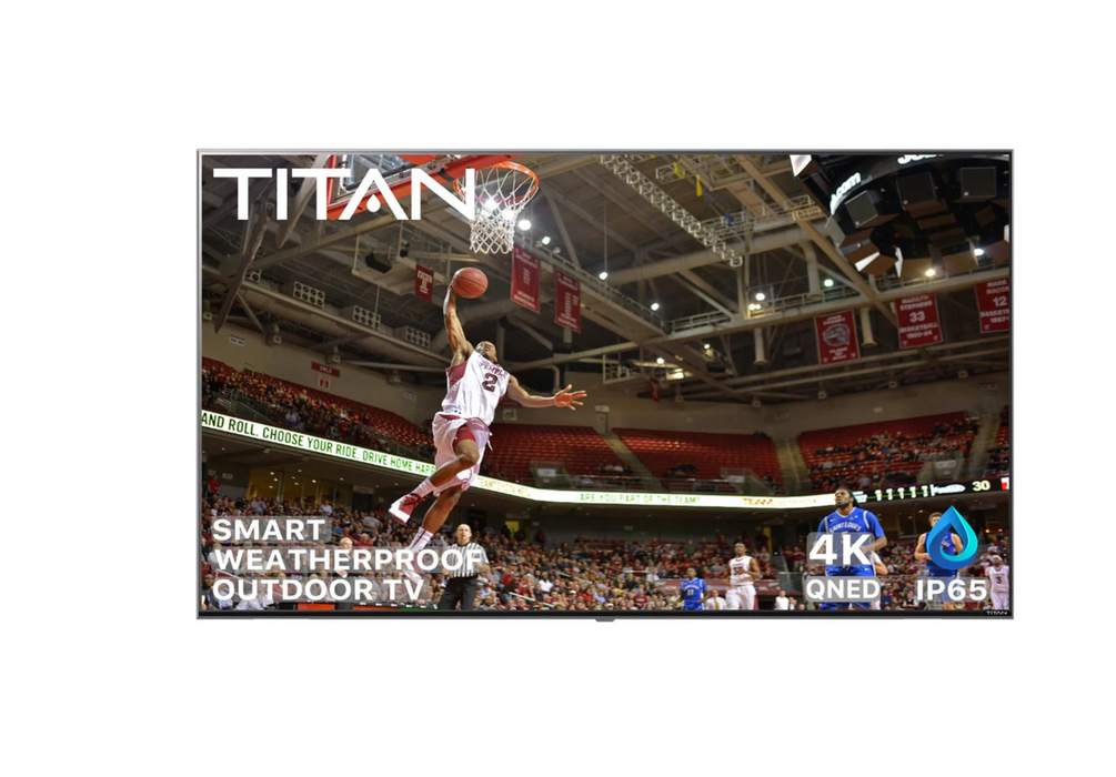 Titan Weatherproof Outdoor TV Full Sun L-100 QNED 4K Smart TV Powered By LG WebOS