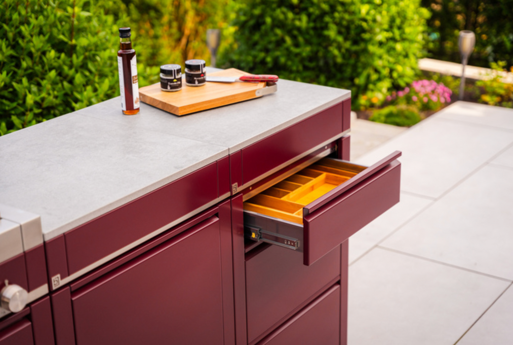 Bogason Quasar Outdoor kitchen - Wine Red