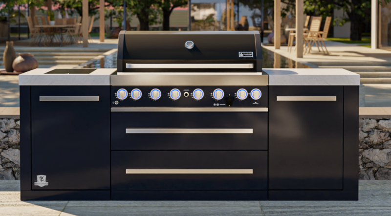 Mont Alpi 805 Black Stainless Steel Island MAi805-BSS - 94''