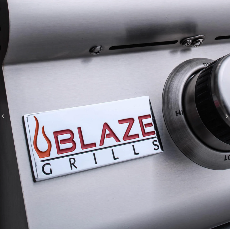 Blaze Premium LTE+ 32-Inch 4-Burner Built-In Grill w/ Lift-Assist Hood & Rear Infrared Burner