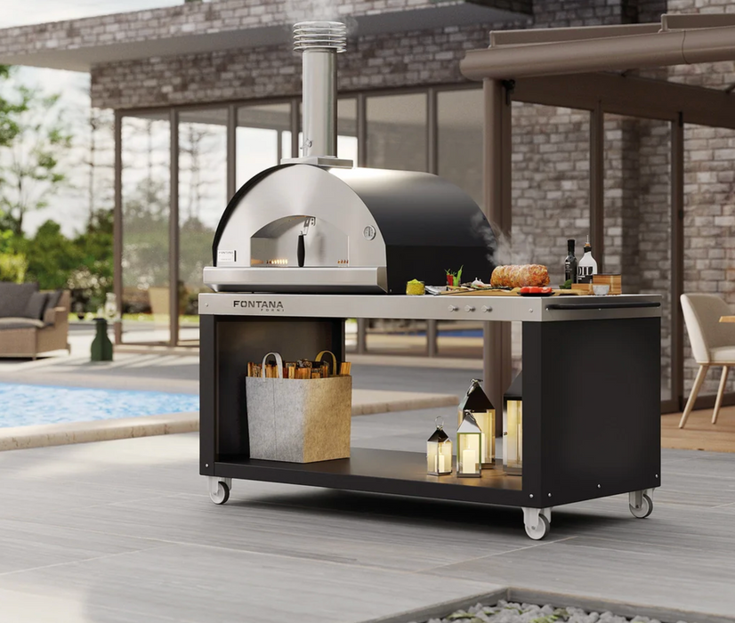 Fontana Mangiafuoco Wood Fired Pizza Oven - Table top Plus Desck