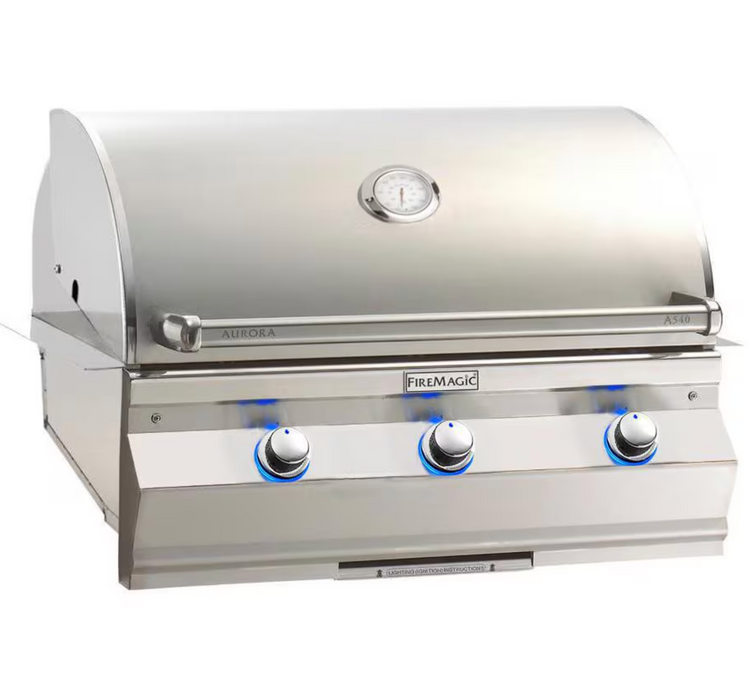 Fire Magic Aurora 30" Built-In Grill with Analog Thermometer without Rotisserie backburner A540I-7EAN