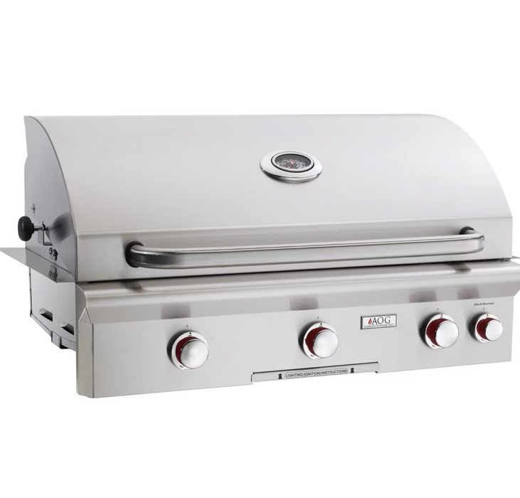 American Outdoor Grill T-Series 36-Inch 3-Burner Built-In Natural Gas Grill With Rotisserie - 36NBT