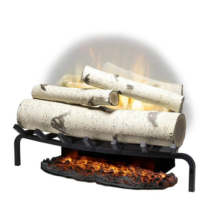 Dimplex Revillusion® 25" Electric Fireplace Log Set w/ Ashmat - Birch Logs - RLG25BR