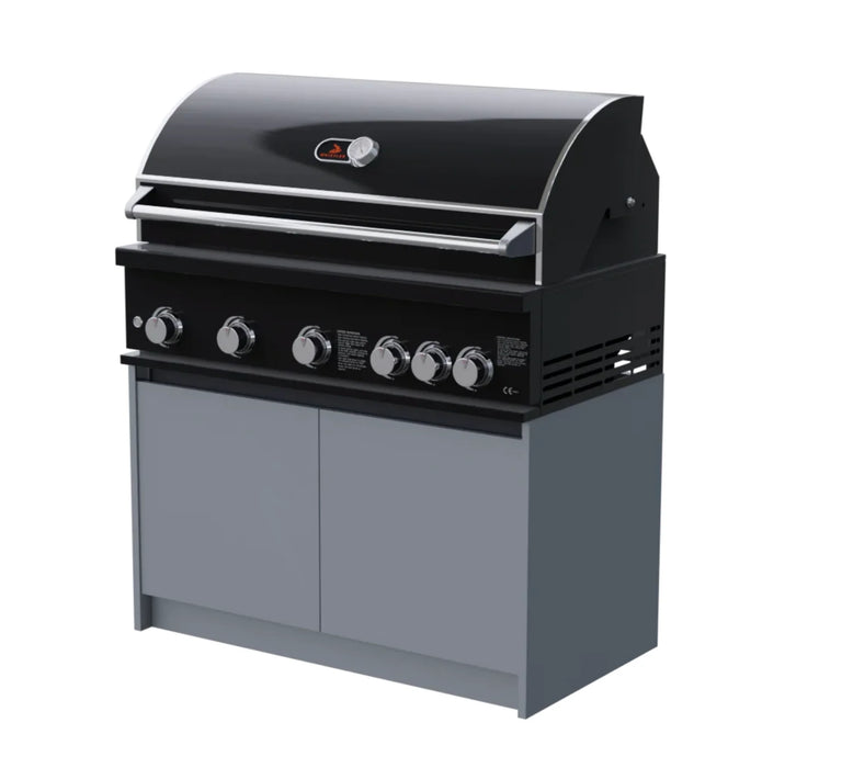 Whistler Outdoor Kitchen Cabinet Burford 5 Burner Barbecue 43" Black Grill
