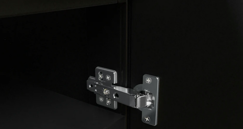 Outdoor Kitchen Black Aluminum 3 Piece Cabinet Set with 2-Door, 3-Drawer and Bar Cabinet