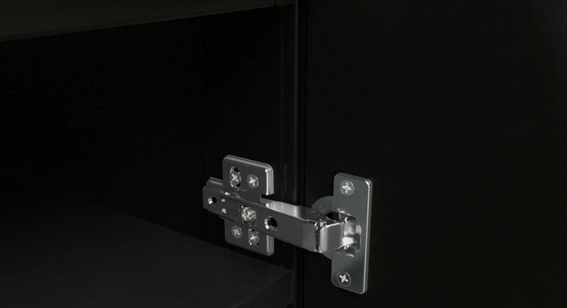 Outdoor Kitchen Black 2 Piece Cabinet Set with 3-Drawer Cabinet and 2-Door Cabinet+ Countertop