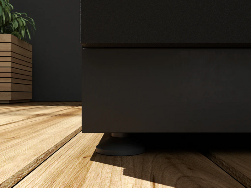 Outdoor Kitchen Black 2 Piece Cabinet Set with 3-Drawer Cabinet and 2-Door Cabinet+ Countertop
