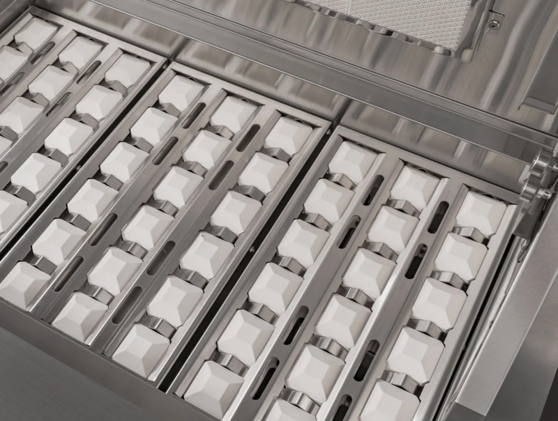 Outdoor Kitchen Grove 4 Piece Cabinet Set with 3 Drawer, Grill Cabinet, Platinum Grill, and Countertop