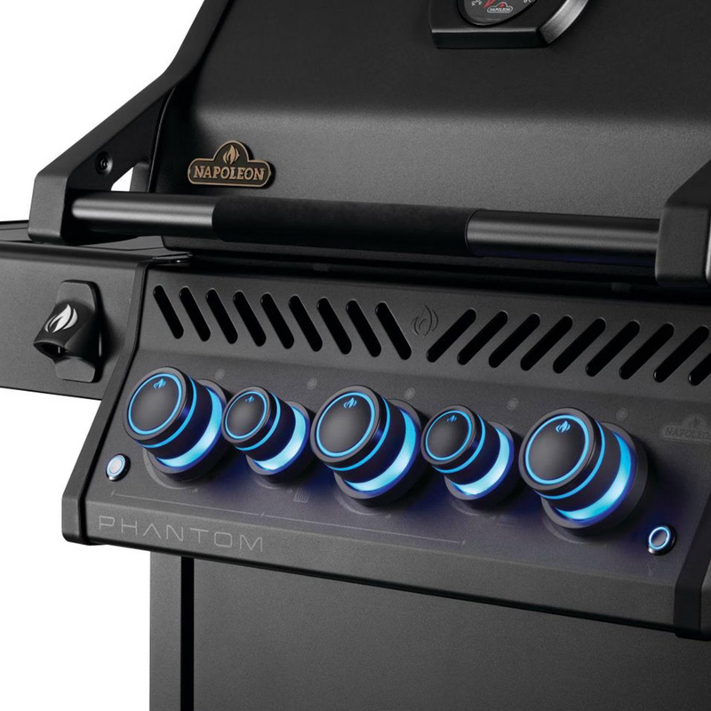 Napoleon Rogue PRO-S Phantom 425 3-Burner Grill w/ Side Burner & SafetyGlow