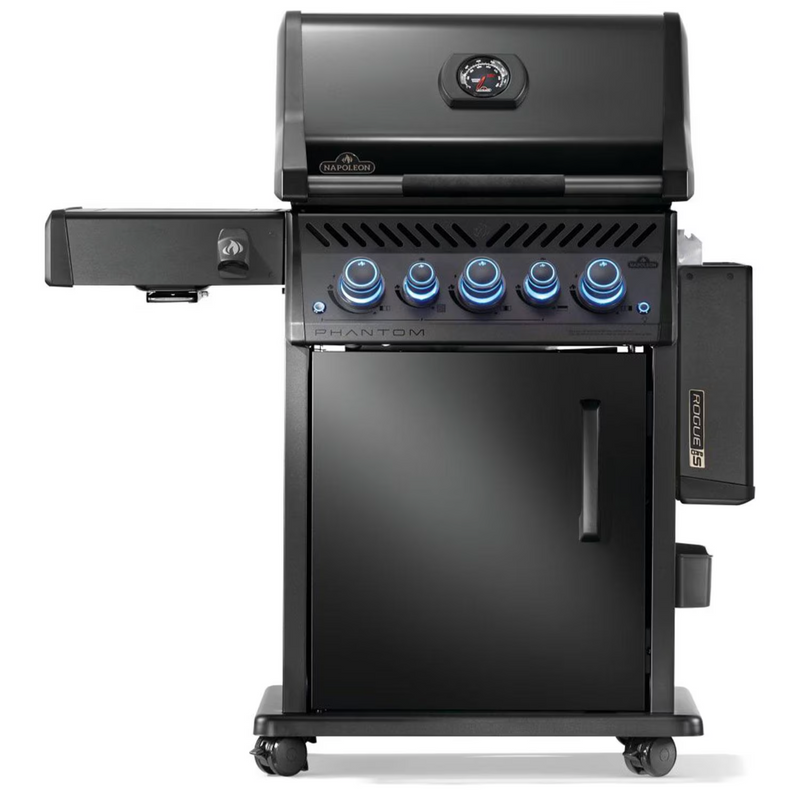 Napoleon Rogue PRO-S Phantom 425 3-Burner Grill w/ Side Burner & SafetyGlow
