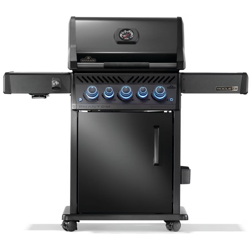 Napoleon Rogue PRO-S Phantom 425 3-Burner Grill w/ Side Burner & SafetyGlow